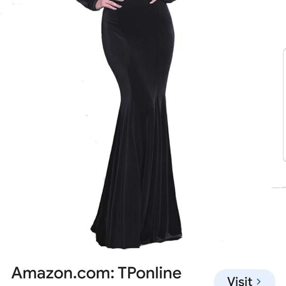 NWT TPonline Velvet Mermaid Prom Dress Long Evening Party Dress - Picture 10 of 15